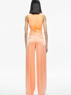 Alice and Olivia Amber Collared Vest-Women Tops