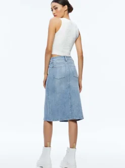 Alice and Olivia Amity Sleeveless Cropped Tank-Women Tops
