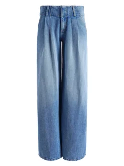 Alice and Olivia Anders Low Rise Pleated Jean-Women Pants