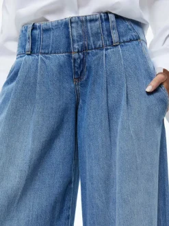 Alice and Olivia Anders Low Rise Pleated Jean-Women Pants