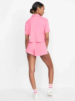 Alice and Olivia A+O X Big Feelings Madden Short Sleeve Set-Women Loungewear