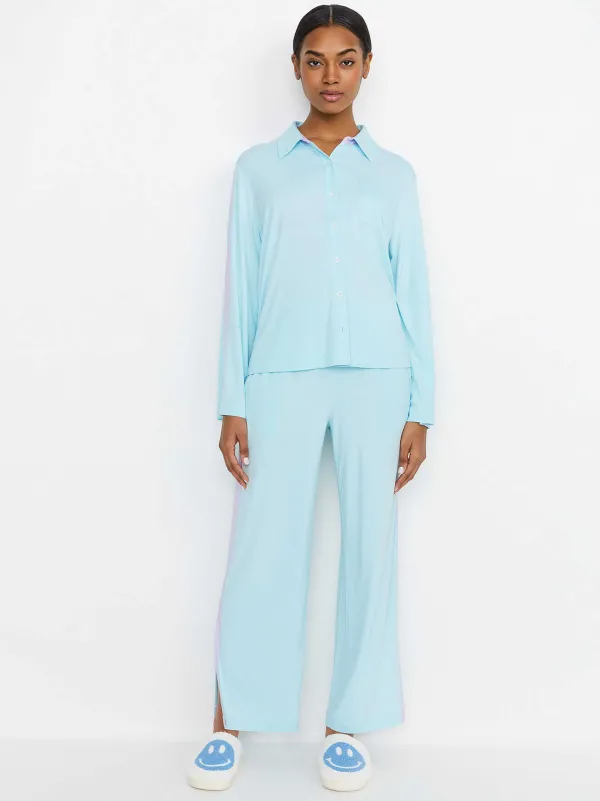 Alice and Olivia A+O X Big Feelings Nico Long Sleeve Set-Women Loungewear