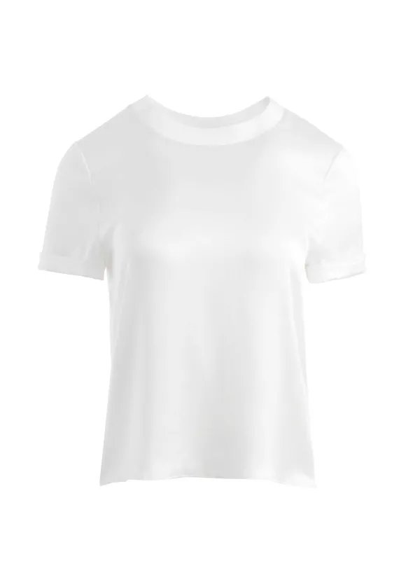 Alice and Olivia Braden Drop Shoulder Tee-Women Tops