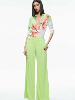 Alice and Olivia Brady Slim Button Down-Women Tops
