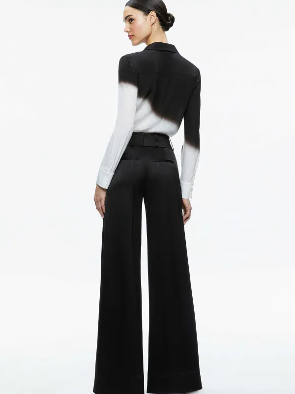 Alice and Olivia Brady Slim Button Down-Women Tops