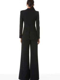 Alice and Olivia Breann Long Fitted Blazer-Women Jackets + Coats