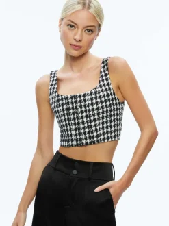 Alice and Olivia Breslin Corset Top-Women Tops