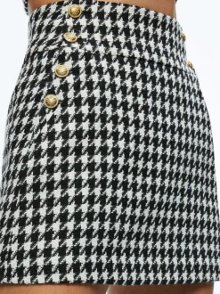 Alice and Olivia Breslin Corset Top + Donald Side Button Skirt-Women Matching Sets