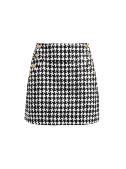 Alice and Olivia Breslin Corset Top + Donald Side Button Skirt-Women Matching Sets