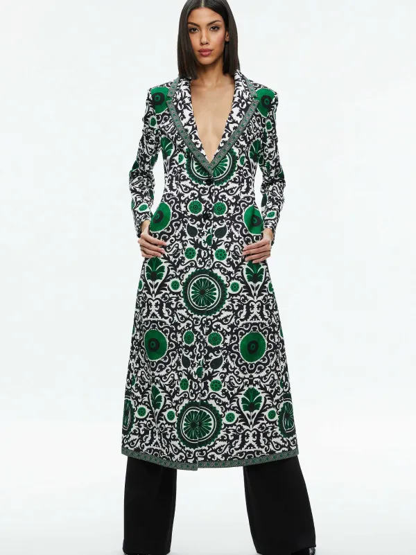 Alice and Olivia Bret Long Blazer-Women Jackets + Coats