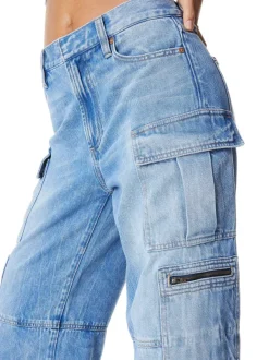 Alice and Olivia Cay Baggy Cargo Jeans-Women Pants
