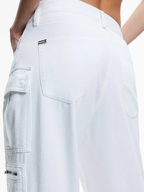 Alice and Olivia Cay Baggy Cargo Jeans-Women Pants