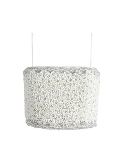 Alice and Olivia Ceresi Embellished Spaghetti Strap Top-Women Tops
