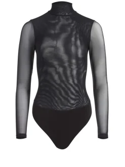 Alice and Olivia Clarinda Turtleneck Bodysuit-Women Tops
