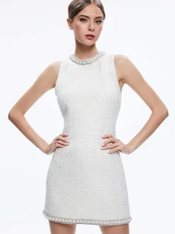 Alice and Olivia Coley Embellished Mini Dress-Women Dresses