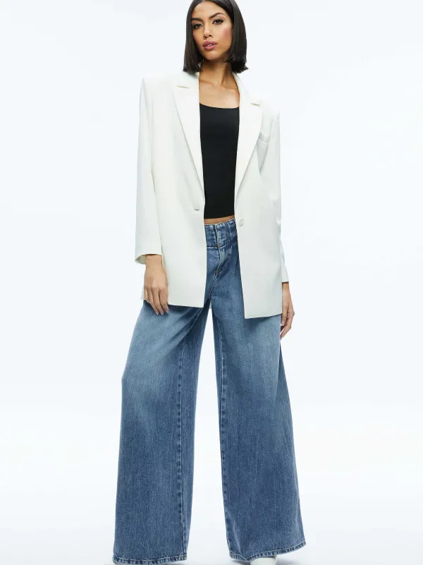 Alice and Olivia Colley Oversized Blazer-Women Jackets + Coats