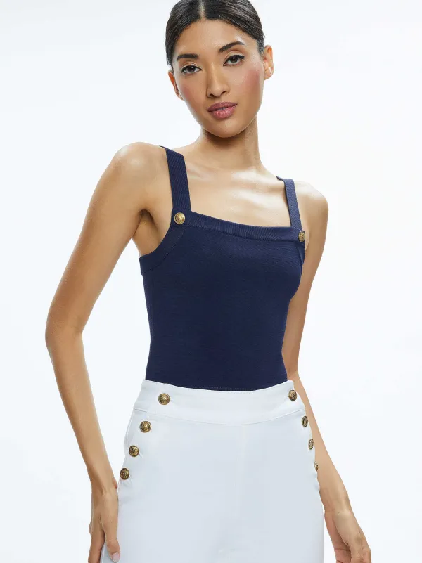Alice and Olivia Dandi Tank-Women Tops