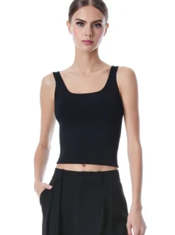 Alice and Olivia Daryn Sculpting Tank-Women Tops