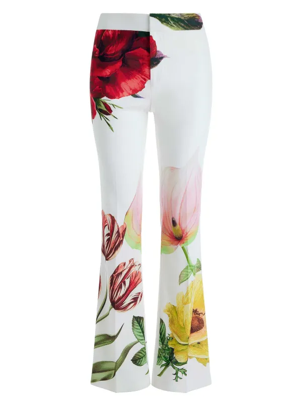 Alice and Olivia Denny Notch Collar Boyfriend Blazer + Livi Mid Rise Trouser-Women Matching Sets