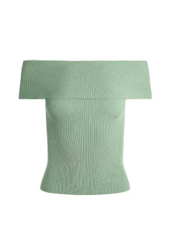 Alice and Olivia Dolan Foldover Sleeveless Pullover-Women Tops