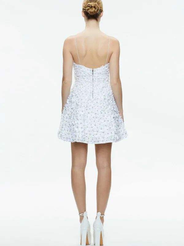 Alice and Olivia Domenica Embellished Mini Gown + Lorna Embellished Cropped Jacket-Women Matching Sets