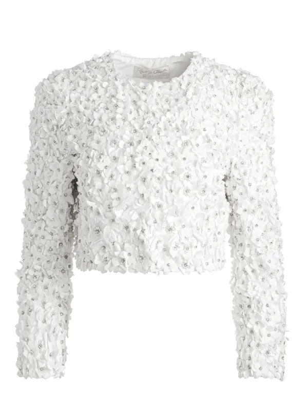 Alice and Olivia Domenica Embellished Mini Gown + Lorna Embellished Cropped Jacket-Women Matching Sets