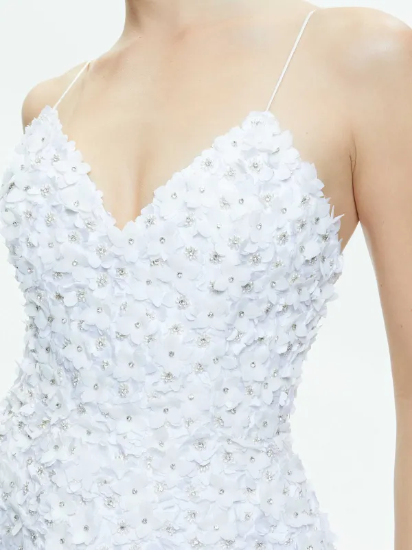 Alice and Olivia Domenica Embellished Mini Gown + Lorna Embellished Cropped Jacket-Women Matching Sets