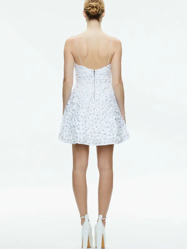 Alice and Olivia Domenica Embellished Mini Gown-Women Dresses