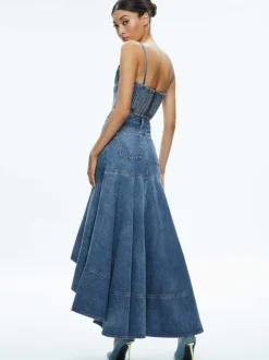 Alice and Olivia Donella High Low Skirt-Women Skirts