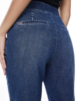 Alice and Olivia Dylan High Waisted Wide Leg Jean-Women Pants