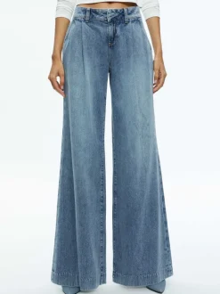 Alice and Olivia Eric Low Rise Jean-Women Pants