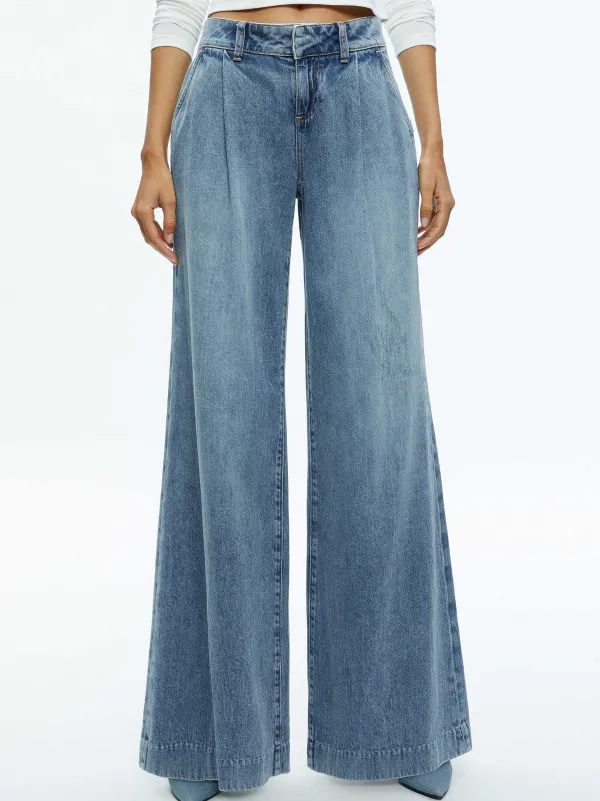 Alice and Olivia Eric Low Rise Jean-Women Pants