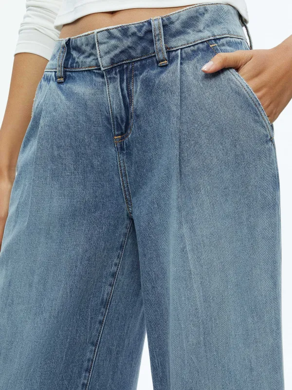 Alice and Olivia Eric Low Rise Jean-Women Pants