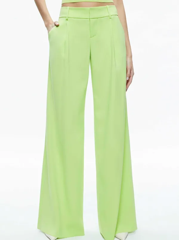 Alice and Olivia Eric Low Rise Pant-Women Pants
