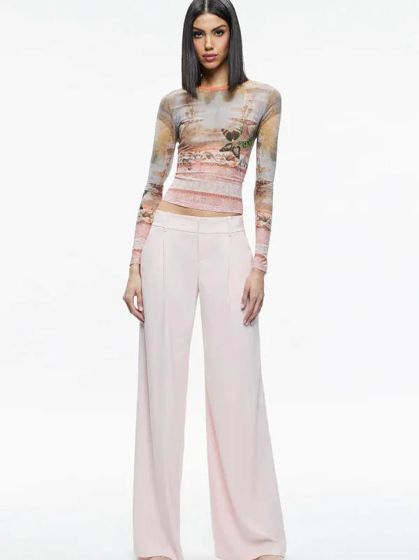 Alice and Olivia Eric Low Rise Pant-Women Pants