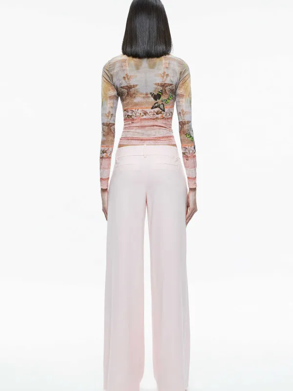 Alice and Olivia Eric Low Rise Pant-Women Pants