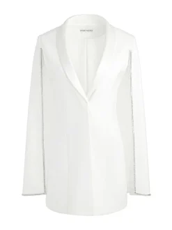 Alice and Olivia Esther Embellished Cape Blazer Dress-Women Dresses