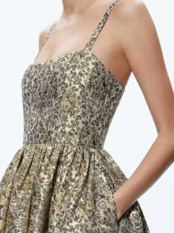 Alice and Olivia Fay Midi Dress-Women Dresses