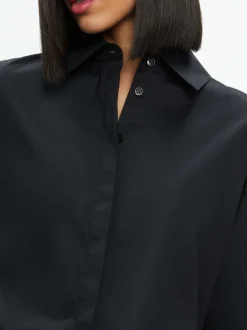 Alice and Olivia Finely High-Low Blouse-Women Tops