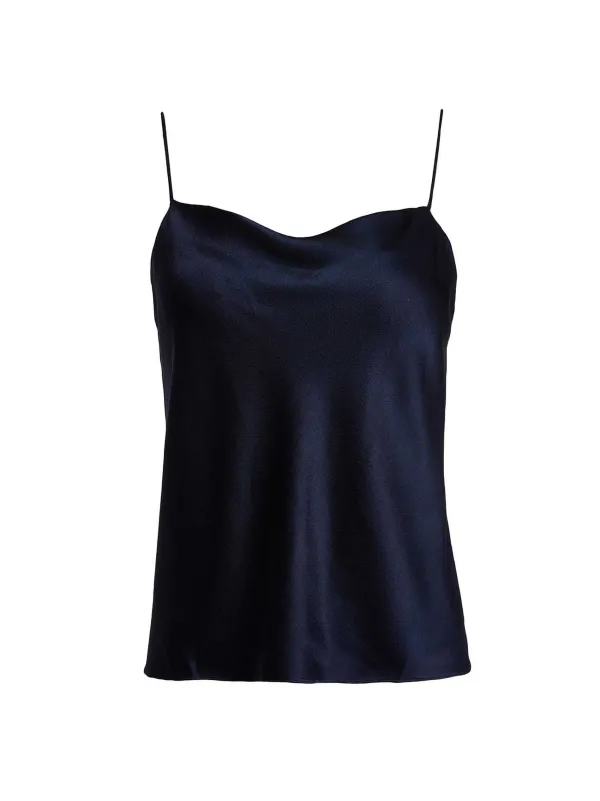 Alice and Olivia Harmon Drapey Slip Tank-Women Tops