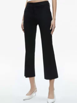Alice and Olivia Janis Low Rise Cropped Flare Pant-Women Pants