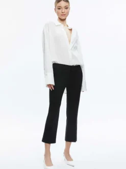 Alice and Olivia Janis Low Rise Cropped Flare Pant-Women Pants