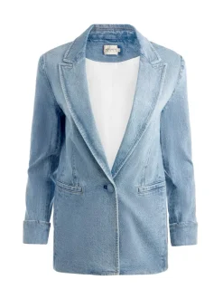 Alice and Olivia Justine Rolled Cuff Blazer-Women Jackets + Coats