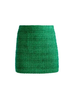Alice and Olivia Kensie Scoop Neck Cropped Bustier + Riley Mini Skirt-Women Matching Sets