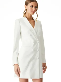 Alice and Olivia Kyrie Tuxedo Dress-Women Dresses