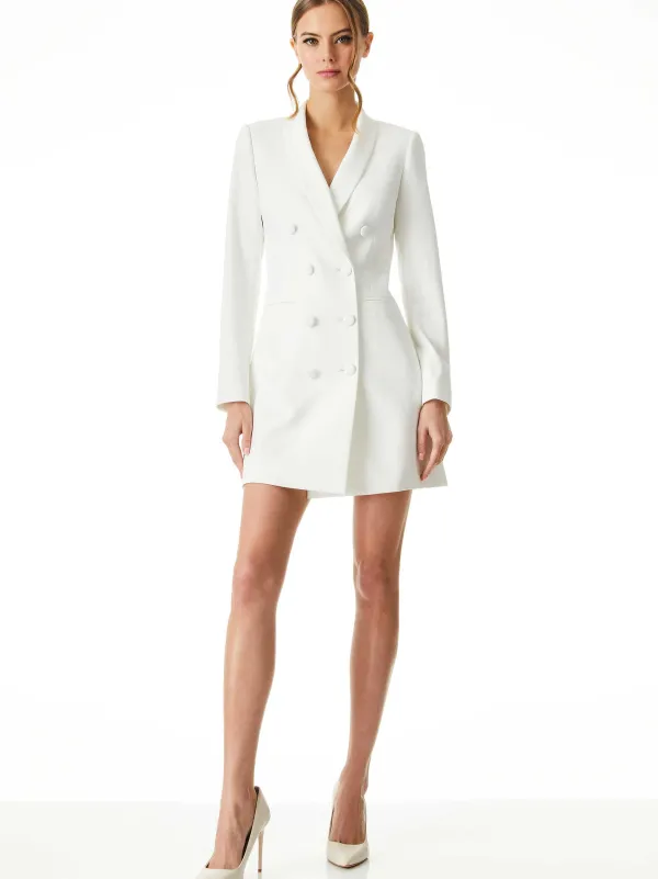 Alice and Olivia Kyrie Tuxedo Dress-Women Dresses
