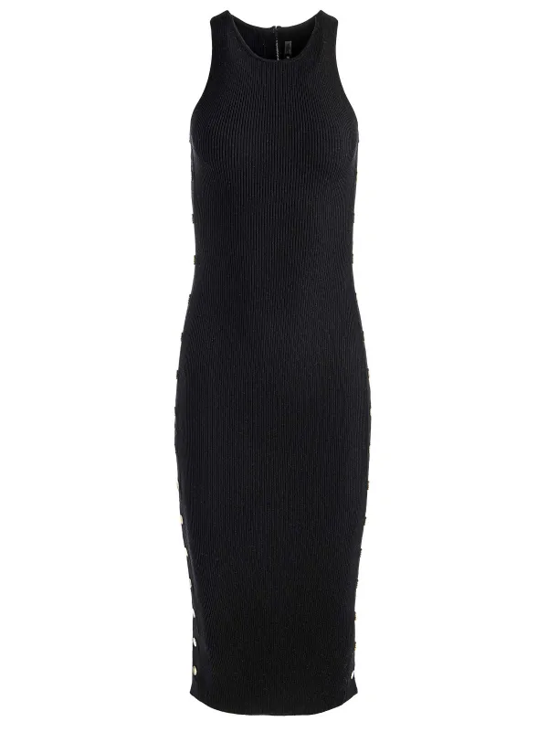 Alice and Olivia Lalita Side Snap Midi Dress-Women Dresses