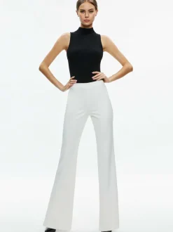 Alice and Olivia Lara Side Slit Pant-Women Pants