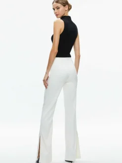 Alice and Olivia Lara Side Slit Pant-Women Pants