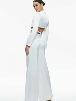 Alice and Olivia Leone Cropped Wrap Blazer-Women Tops